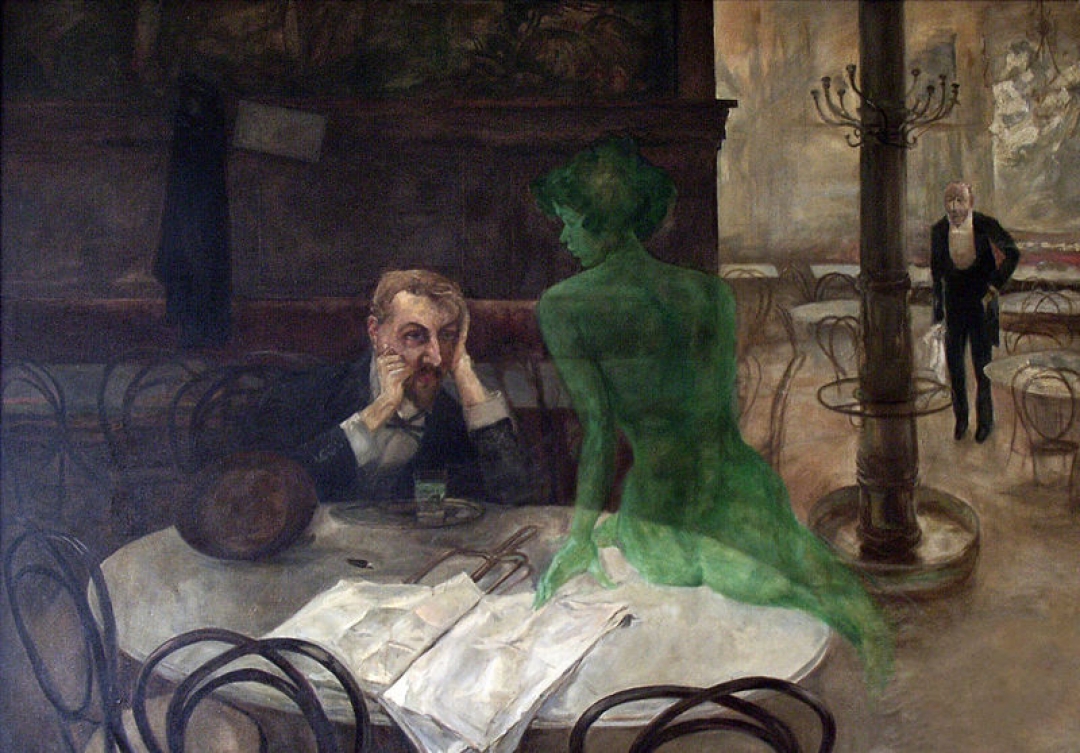 Виктор Олива: «Пьющий абсент», 1901
