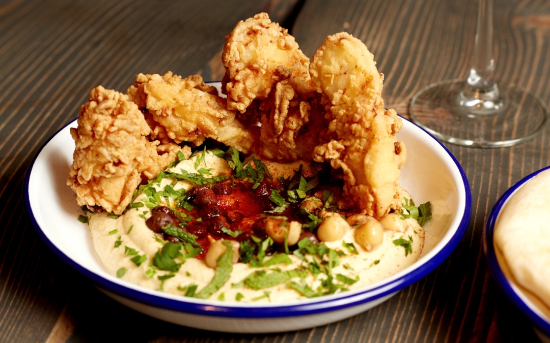 Хумус с курицей