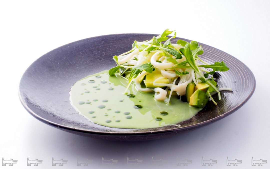 Кальмар с битыми кабачками