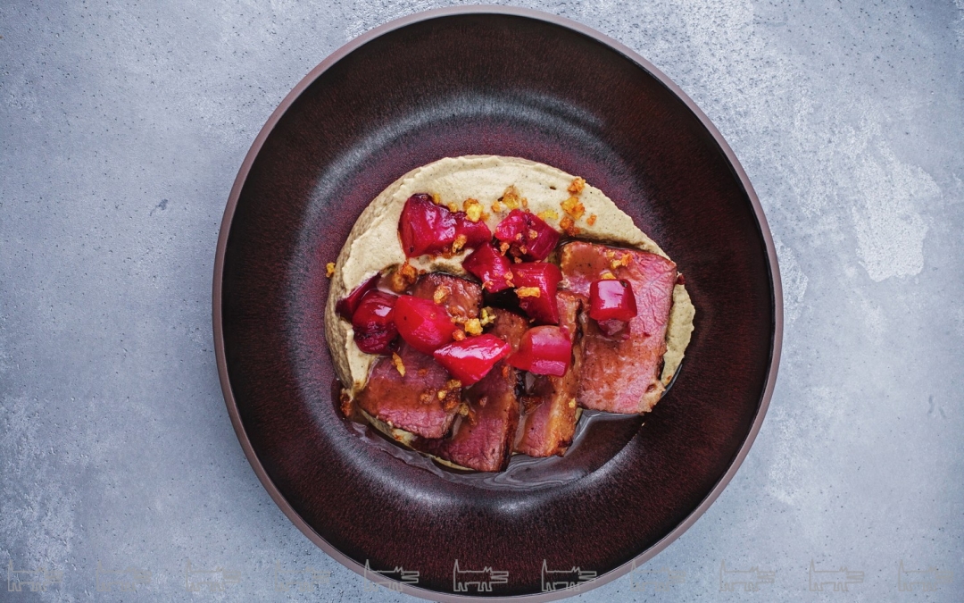 Брискет с баклажанами