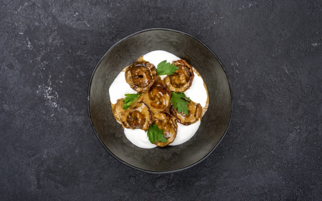 Кундюмы с грибами, 390 руб.