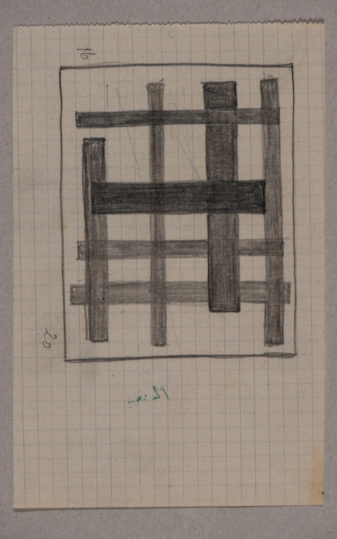Супрематизм. 11 k. 1915–1916. Из серии супрематических композиций «k».