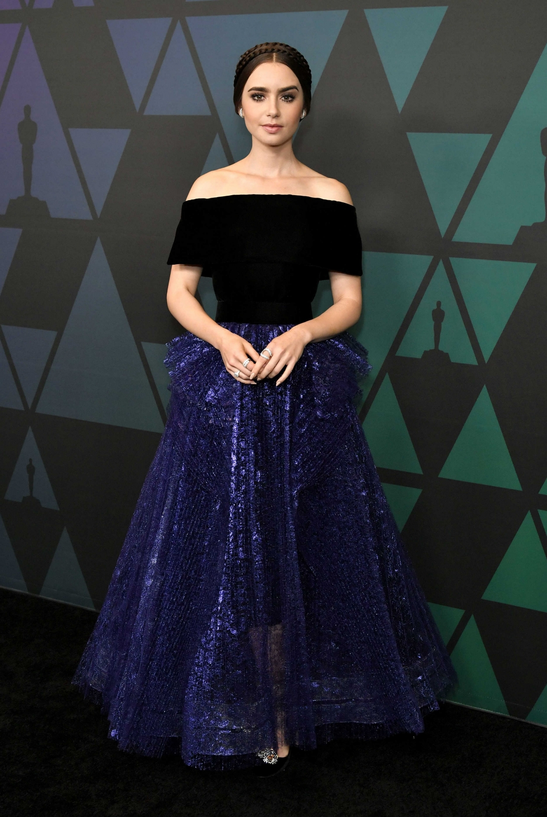 Лили Коллинз в Georges Chakra