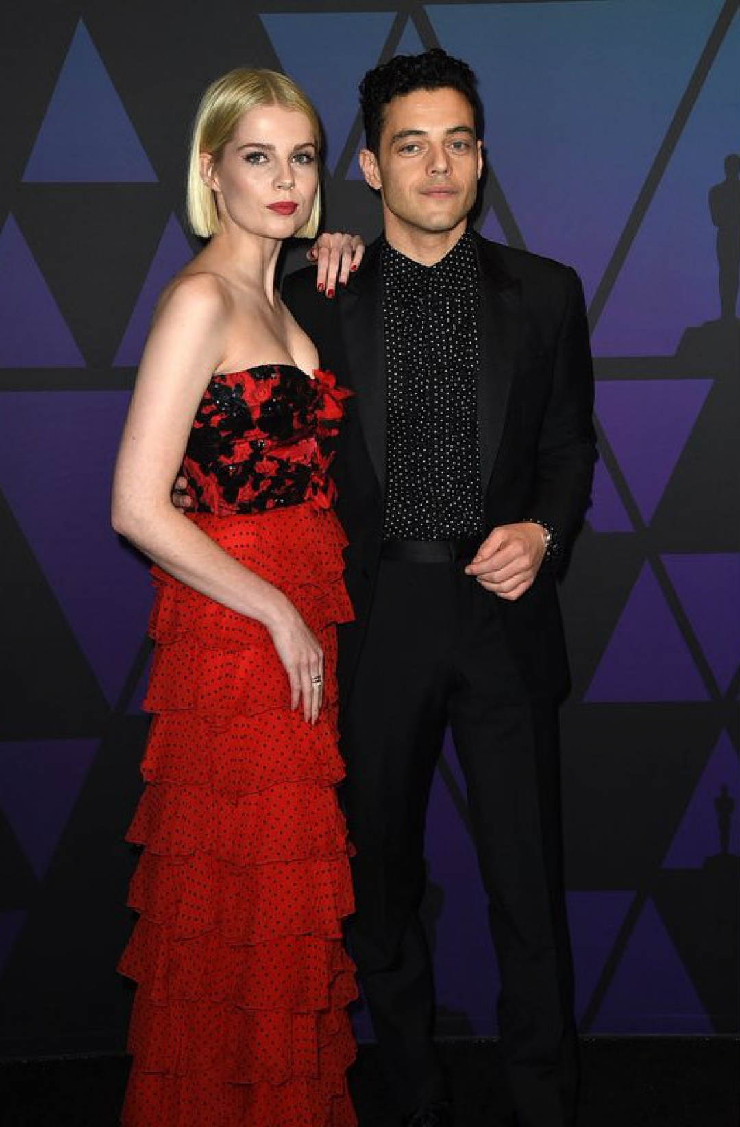 Люси Бойнтон и Рэми Малек