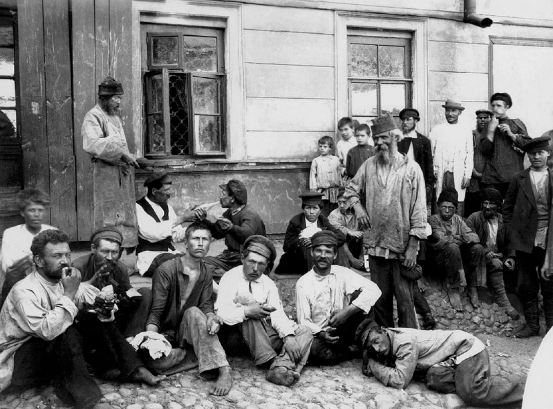 Максим Дмитриев. Босяки. Дата съемки: 1897–1903