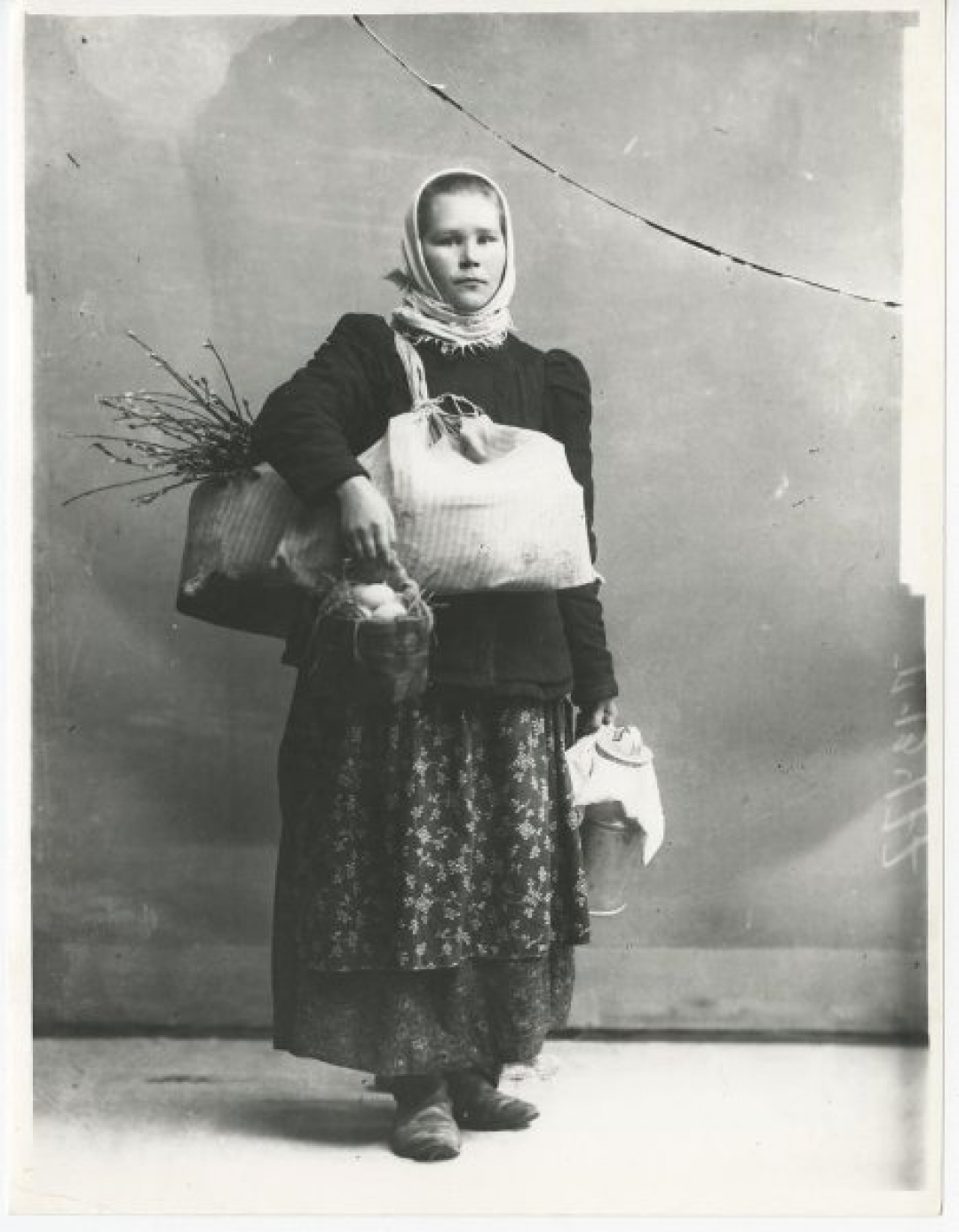 Карл Булла. Молочница. Дата съемки: 1910 год