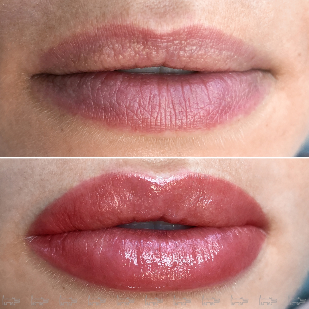 Губы и брови смотрятся максимально естественно, и догадаться, что был сделан перманентный макияж практически невозможно