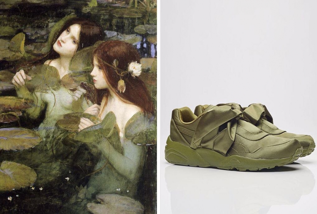 Джон Уильям Уотерхаус и кроссовки Fenty X Puma Bow Sneaker
