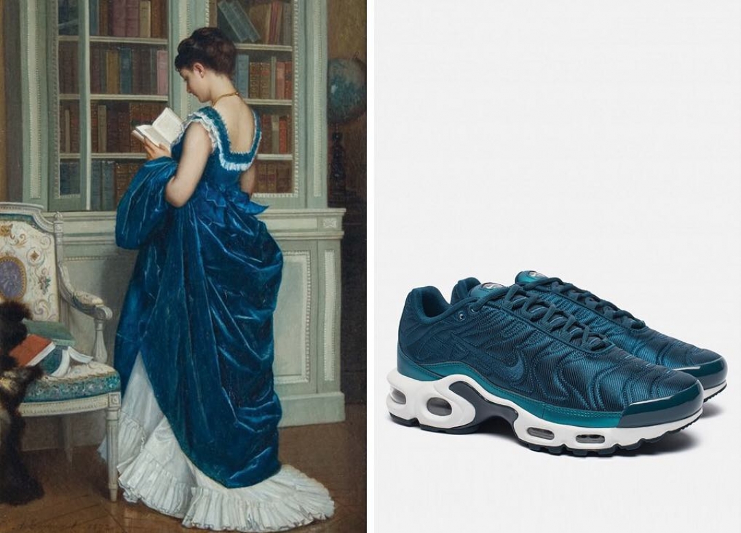 Огюст Тульмуш «В Библиотеке» (1872) и кроссовки Nike Air Max Plus SE