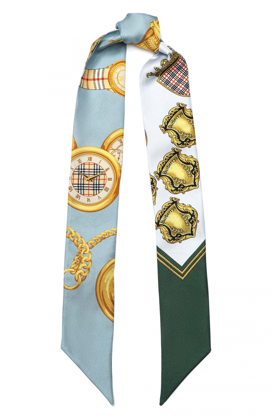 Шелковый шарф-бандо Burberry, 9 950 рублей