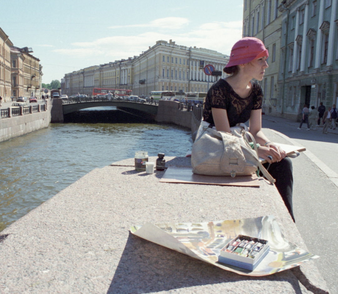 Художница на набережной, 1997 год