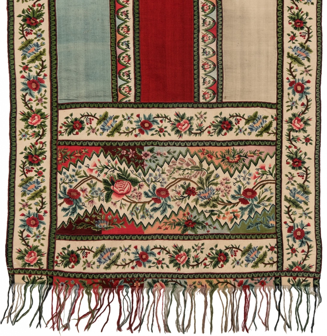 Шарф. 1830-е. Шерсть, двустороннее ткачество
