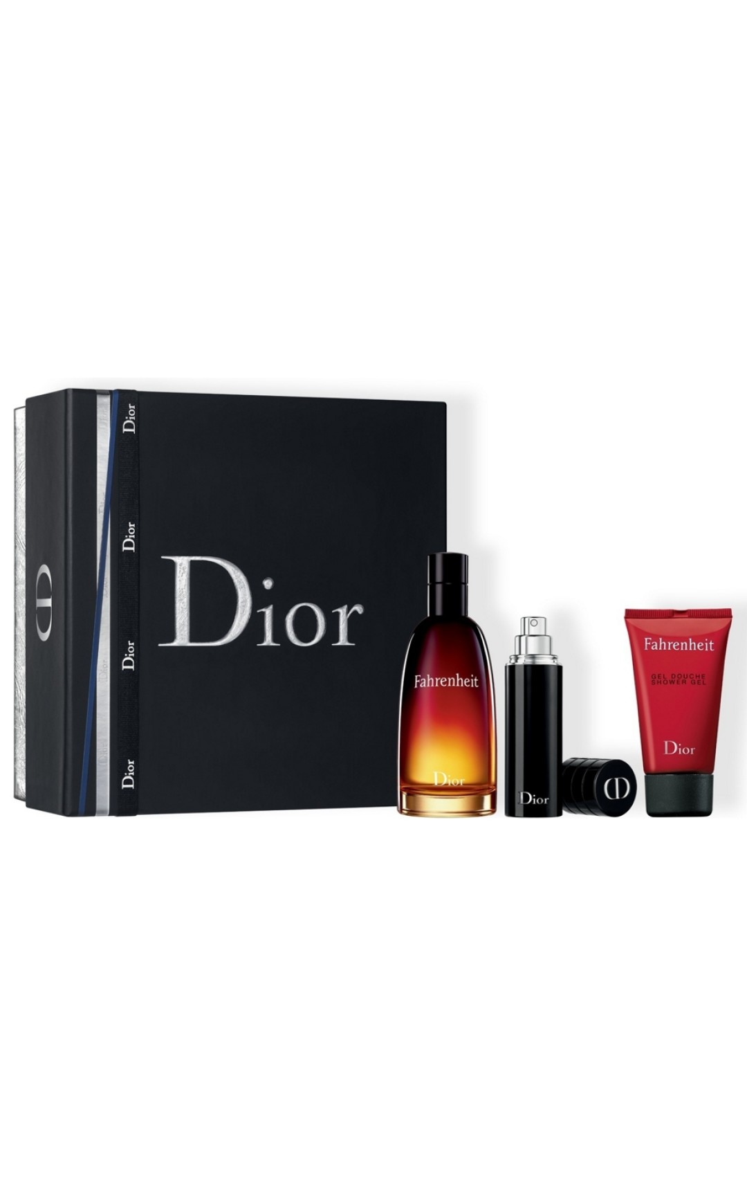 Подарочный набор Dior Fahrenheit —туалетная вода, спрей и гель для душа, 4599 рублей (SEPHORA)