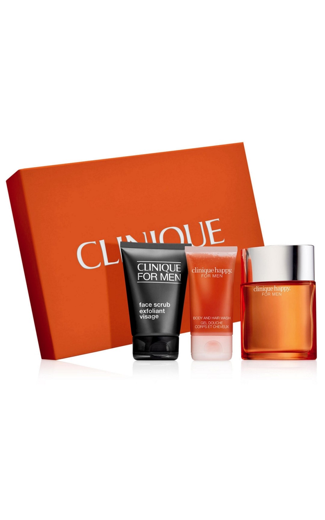 Мужской парфюмерный набор Clinique — одеколон, гель для лица и скраб для тела, 4999 рублей (SEPHORA)