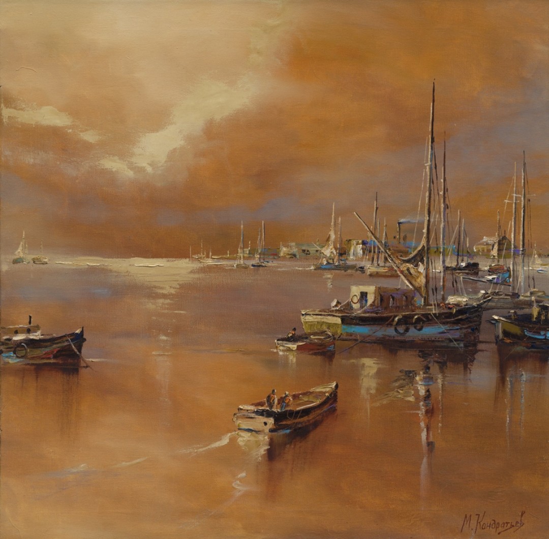 Принт в технике жикле «На заливе», Михаил Кондратьев, 4 290 руб.