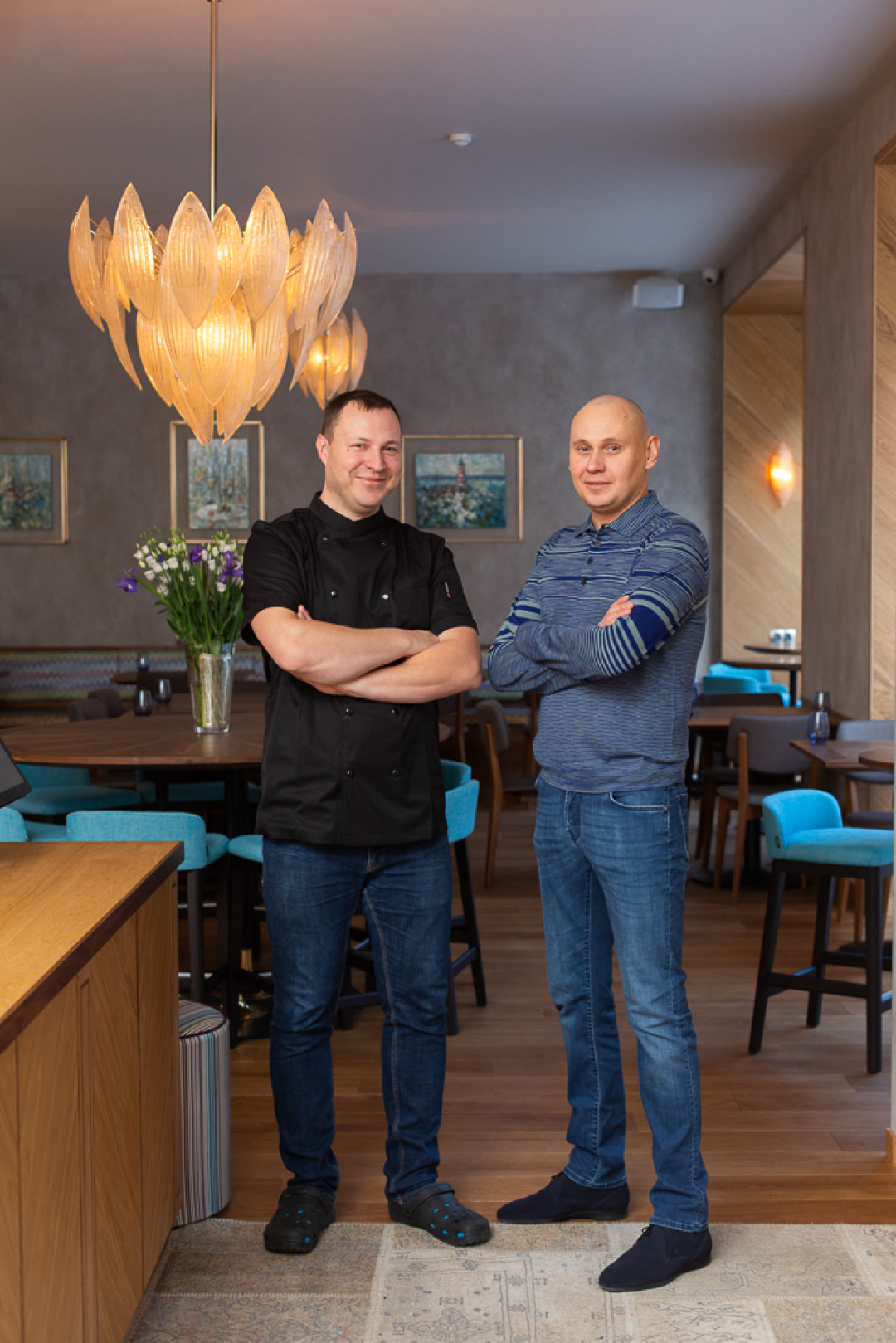 Шеф-повар Роберт Лукянскис и ресторатор Алексей Сергеев