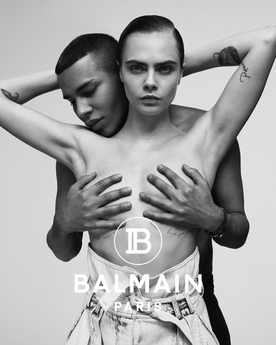 Обнаженная Кара Делевинь и отсылки к снимкам Джанет Джексон в новой  рекламной кампании Balmain | Sobaka.ru