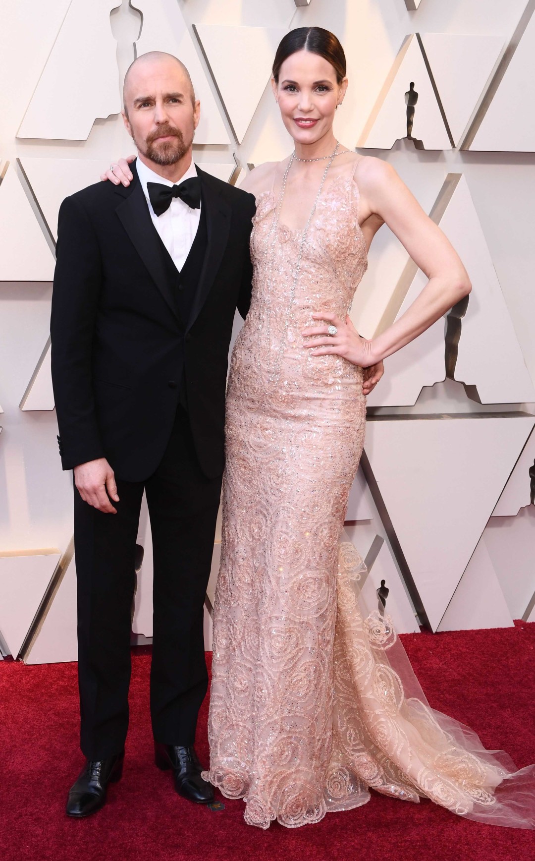 Сэм Рокуэлл и Лесли Бибб в Armani