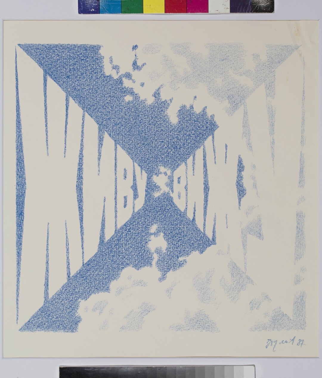 Эрик Булатов. Эскиз к картине "Живу-вижу"