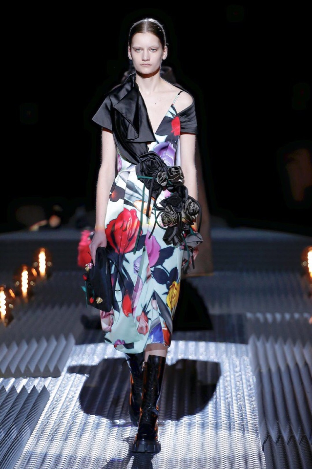 Алина Болотина на показе Prada