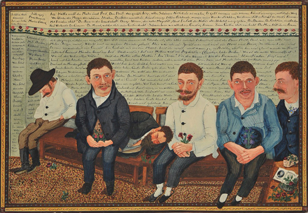 Йозеф Карл Редлер. Чем старше, тем тупее. 1907. Бумага, смешанная техника