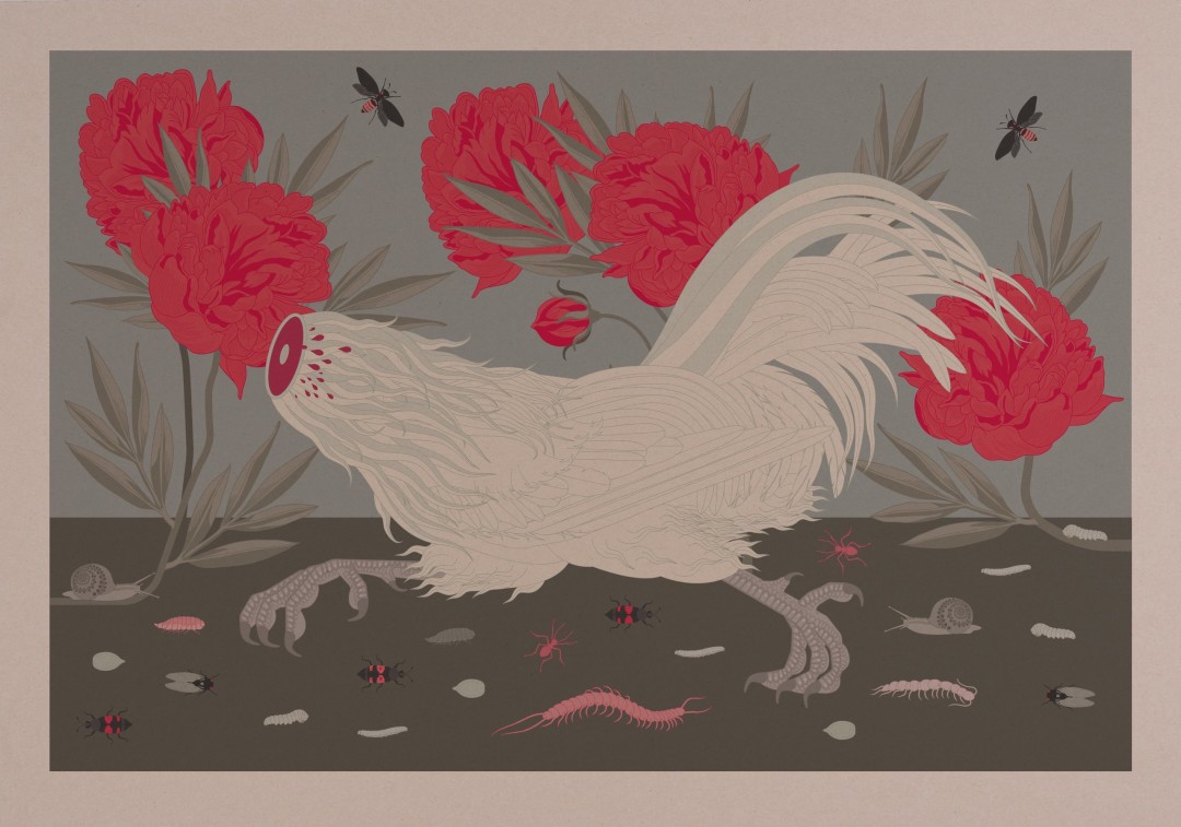 Работа с выставки «Lingwe universala»