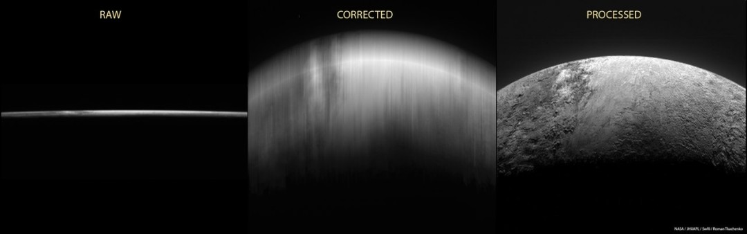 Обработка снимков на примере Плутона