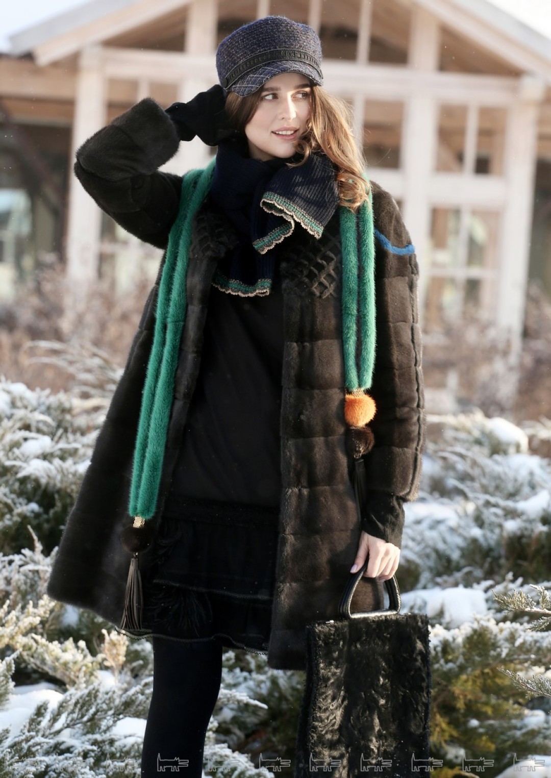 Норка длинноворсовая совмещена с коротковорсовой