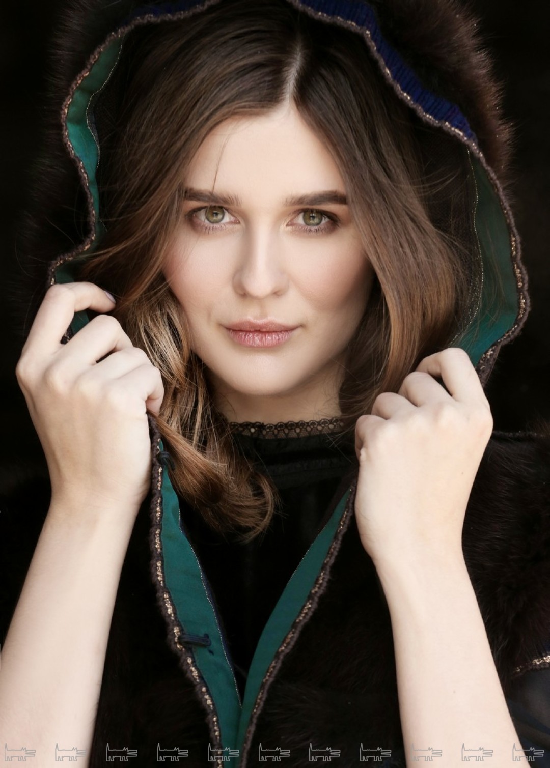 Стриженная норка на шелковой основе