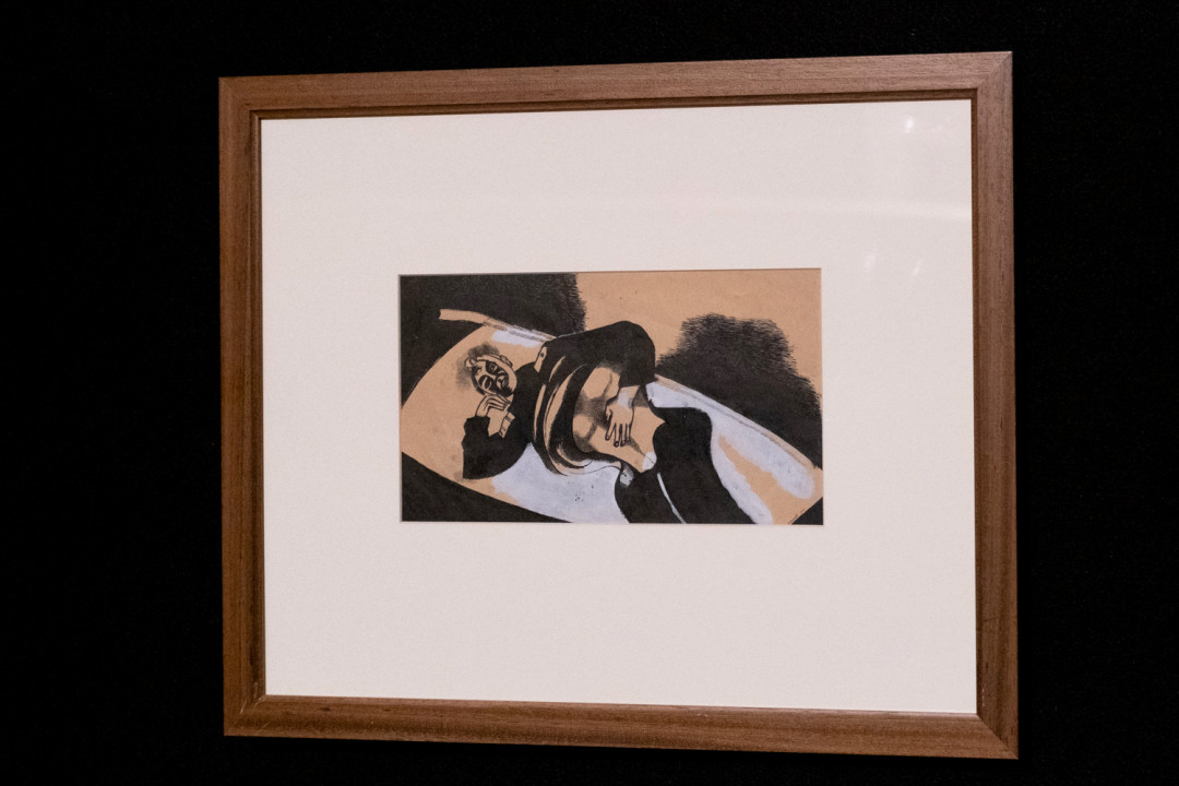 Марк Шагал. Раненый солдат (На носилках). 1914. Саратовский художественный музей имени А.Н. Радищева