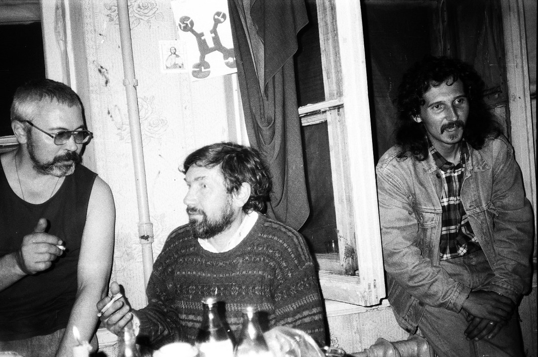 Пасха 92 года в мастерской Владимира Яшке на Пушкинской, 10. Автор Владимир Яшке. Частное собрание