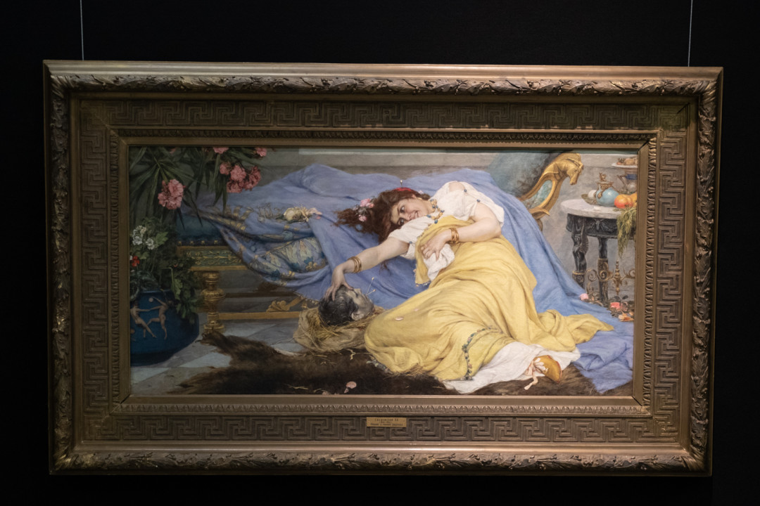 Павел Сведомский. Фульвия с головой Цицерона. 1898, Переславль-Залесский музей-заповедник