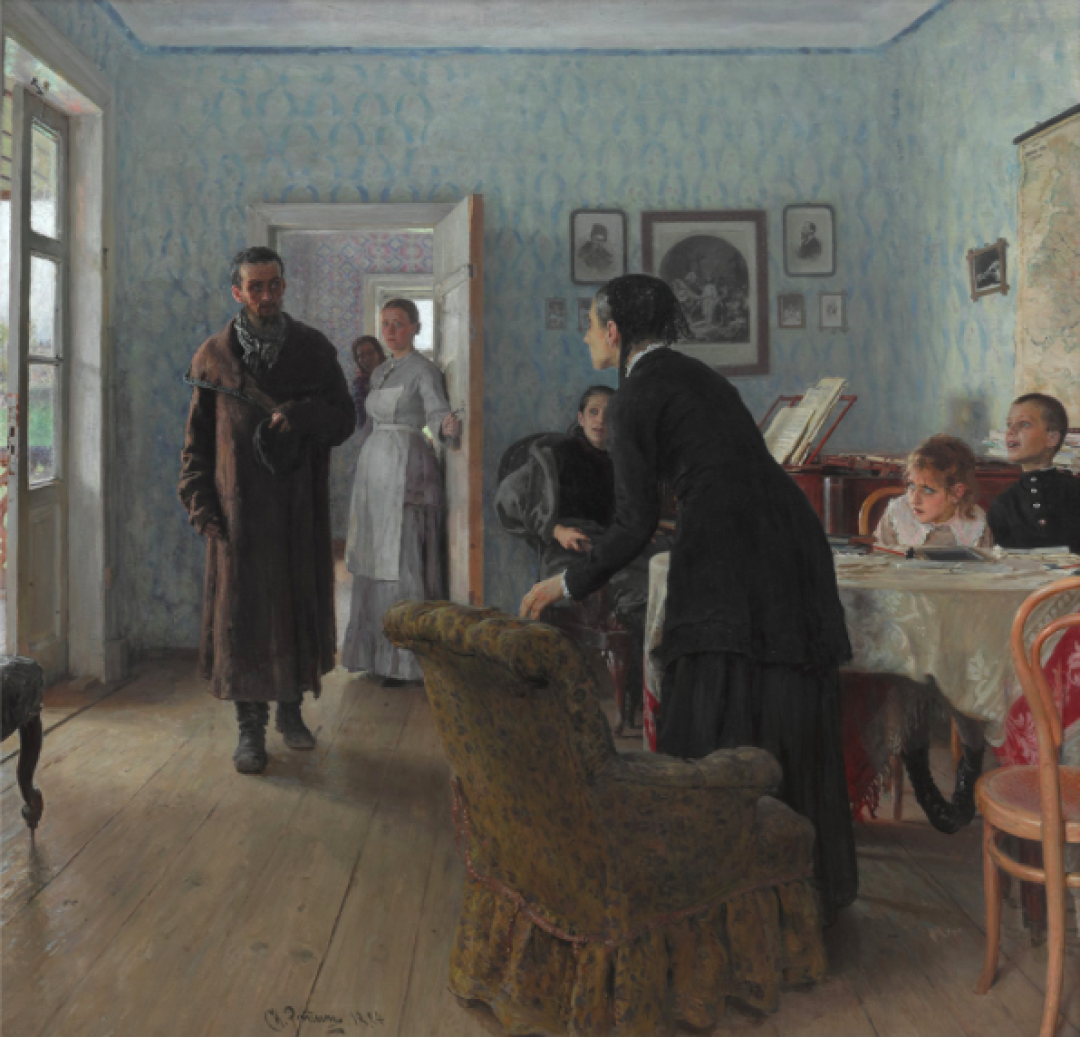 Не ждали. 1884–88 годы. Из собрания Третьяковской галереи.