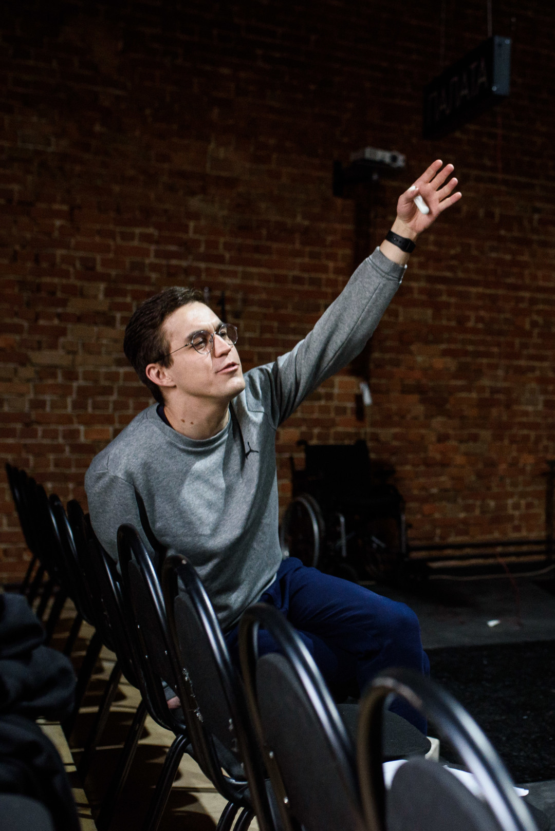 Репетиция спектакля «Летели качели». Фото: Рита Хорошо