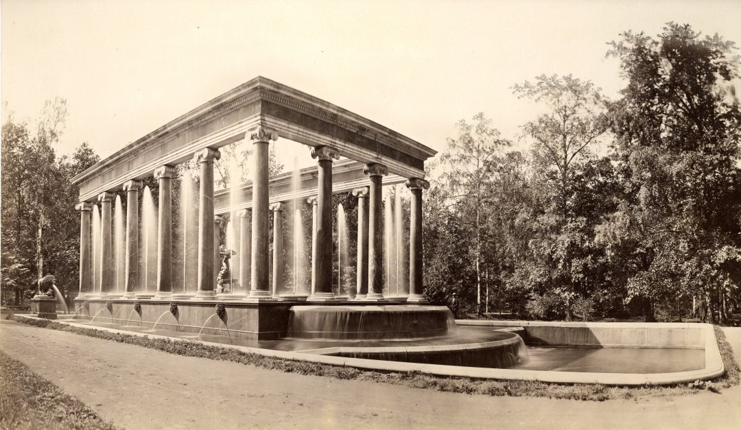 К. Шульц Петергоф. Нижний парк. Львиный каскад. 1876 год