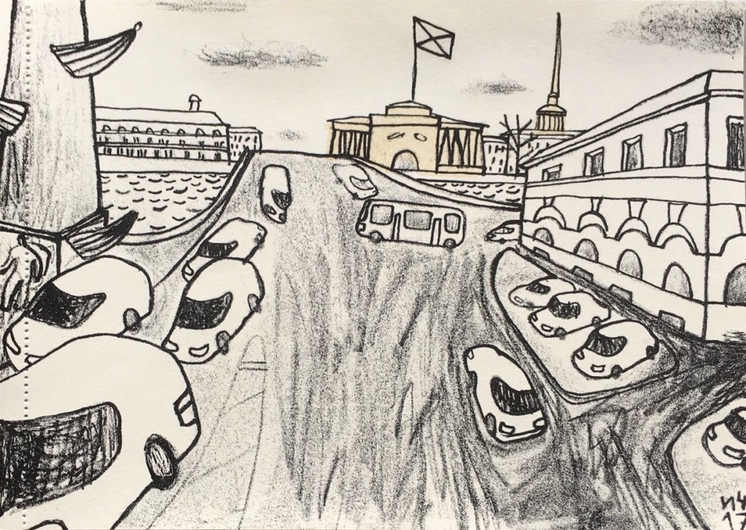 Литография Ивана Чемакина для книги «Андрея Захаров»