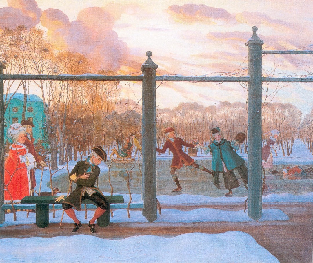 Константин Сомов. Зима. Каток. 1915.