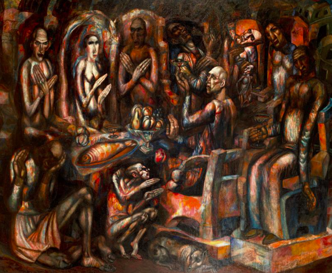 П. Н. Филонов Пир королей 1912-1913 годы