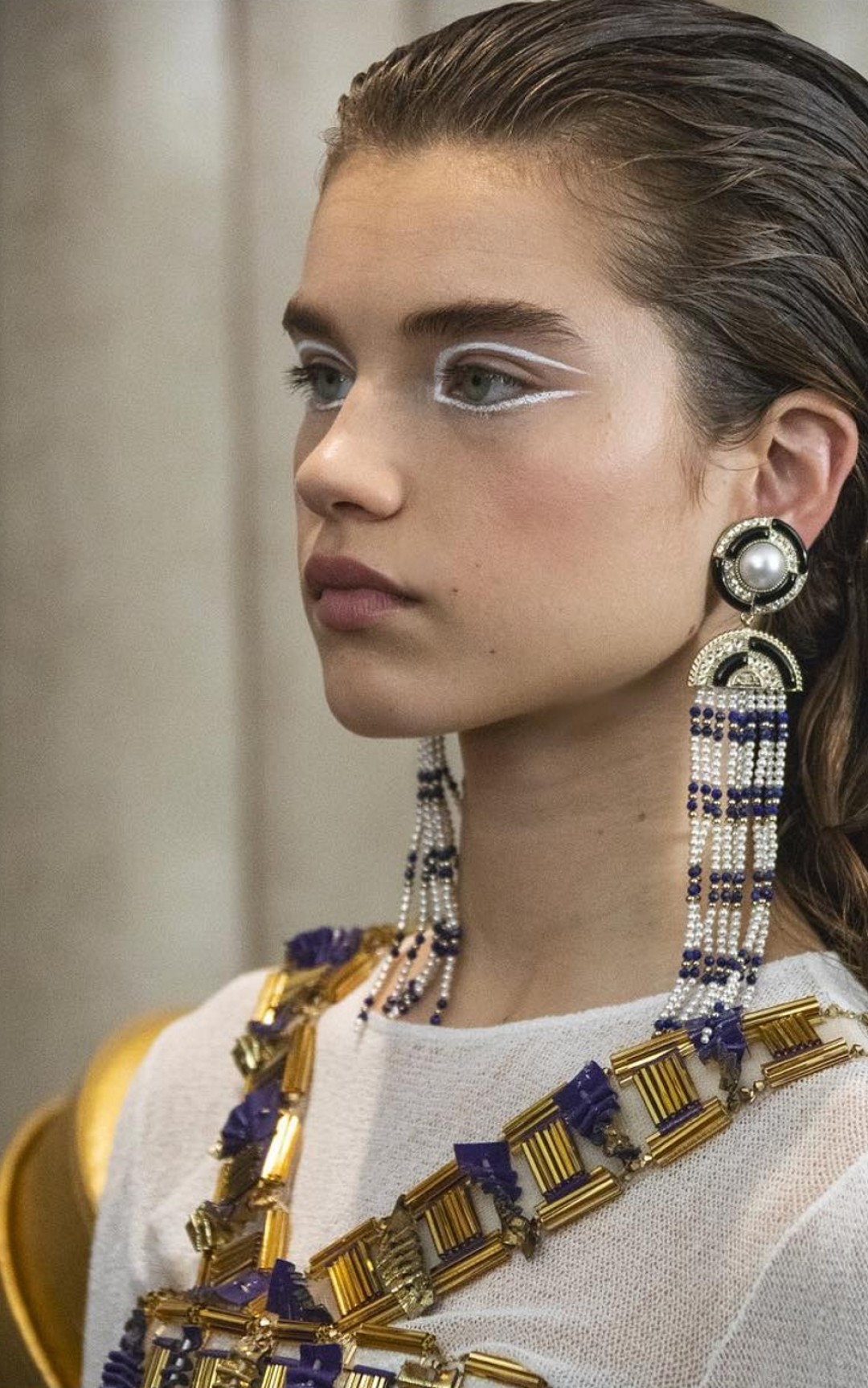 Меган Роше на показе Chanel Metiers d'Art, декабрь 2018