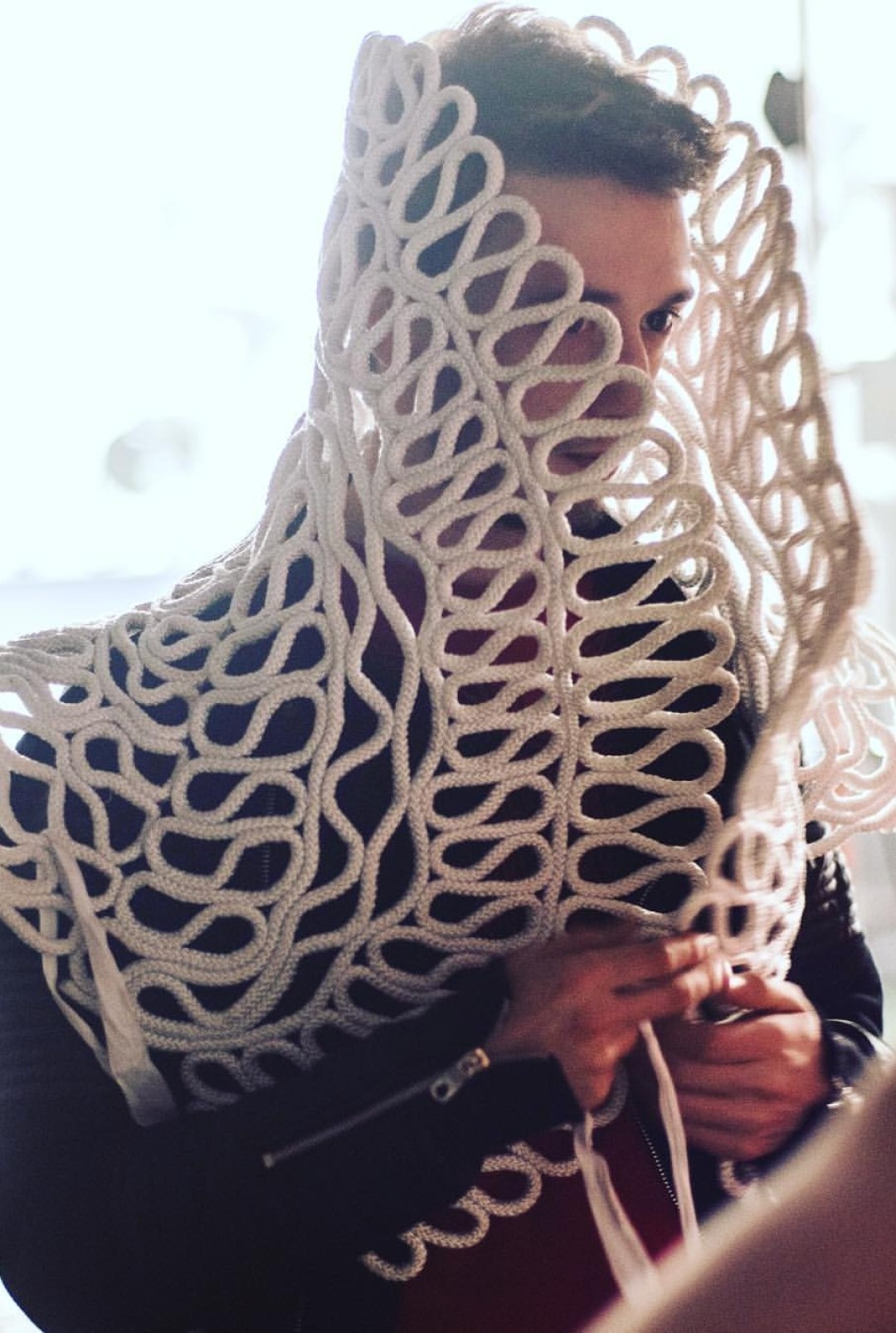 Кирилл Минцев с топом из собственной коллекции