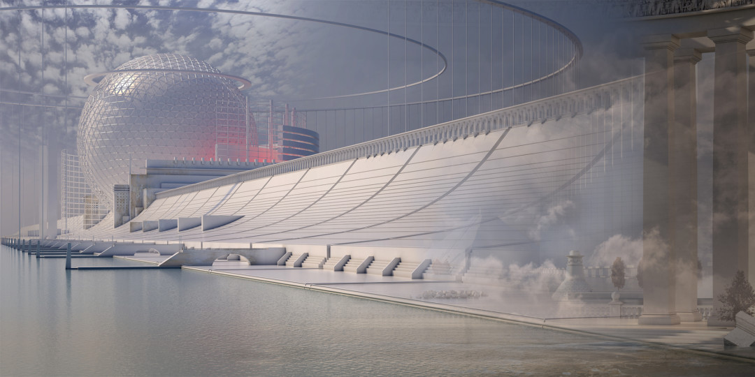 Фрагмент видео-инсталляции Третья Утопия Михаила Заикина