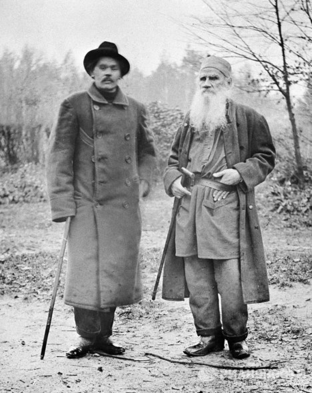 Лев Толстой и Максим Горький
