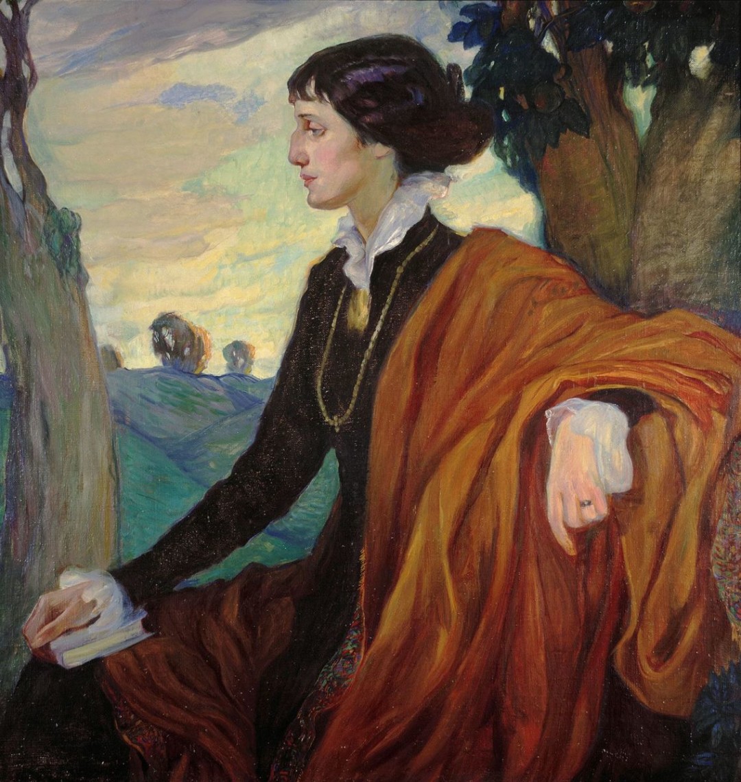Портрет Анны Ахматовой работы Ольги Делла-Вос-Кардовской, 1914