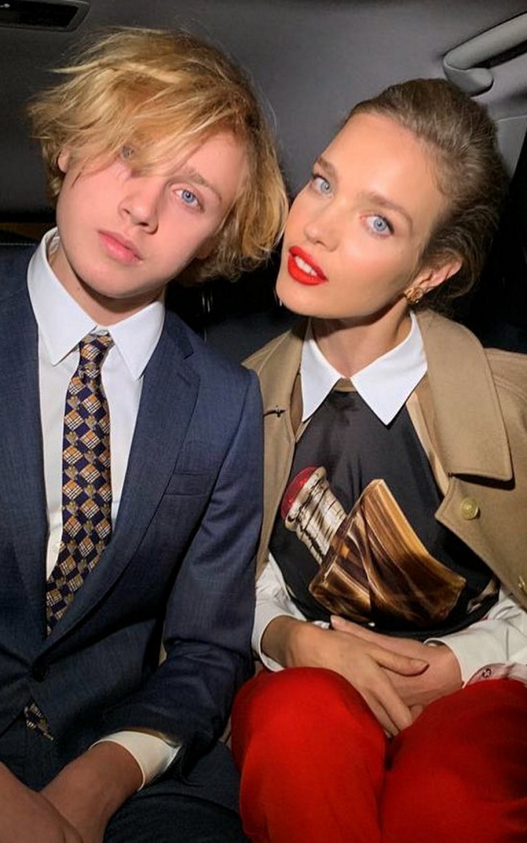 Лукас Портман с мамой Натальей Водяновой