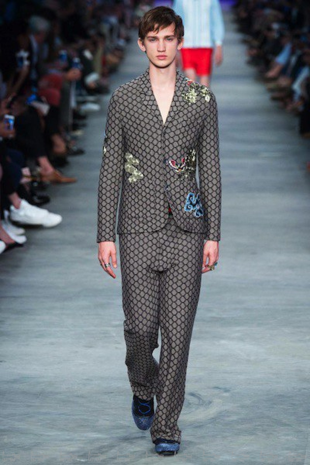 Евгений Иванов на показе Gucci, весна-лето 2016