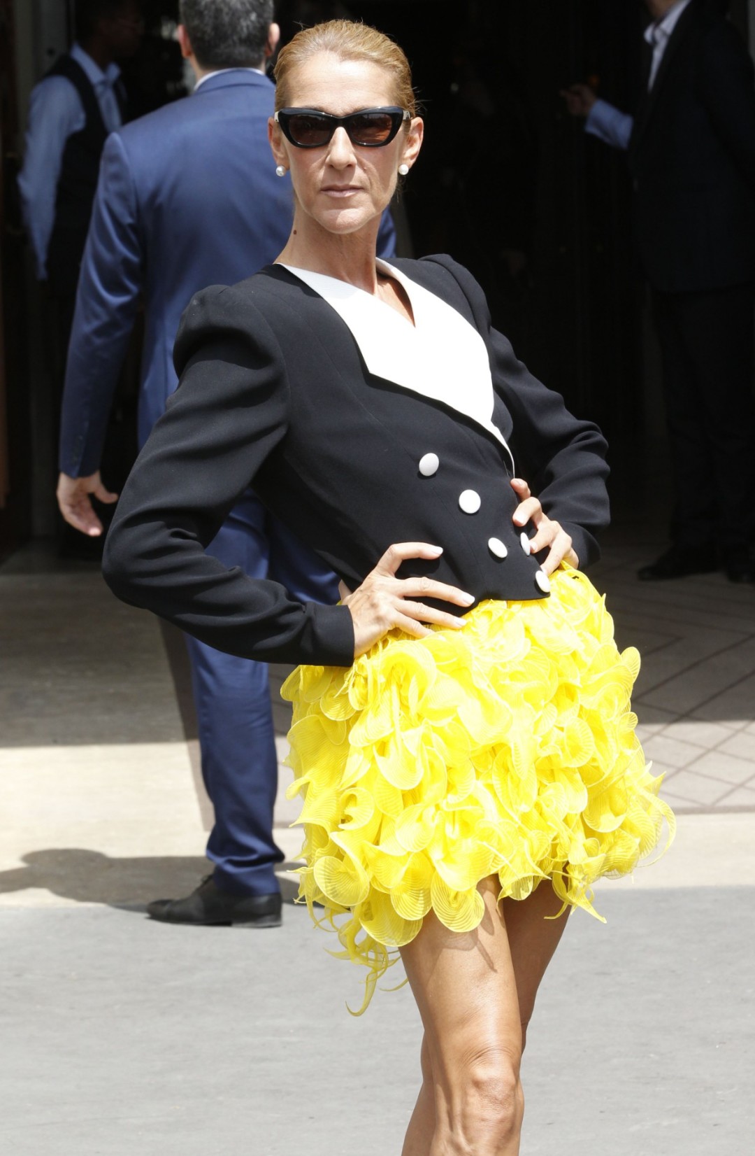 Селин Дион во время Недели Высокой моды в Париже, июнь 2019