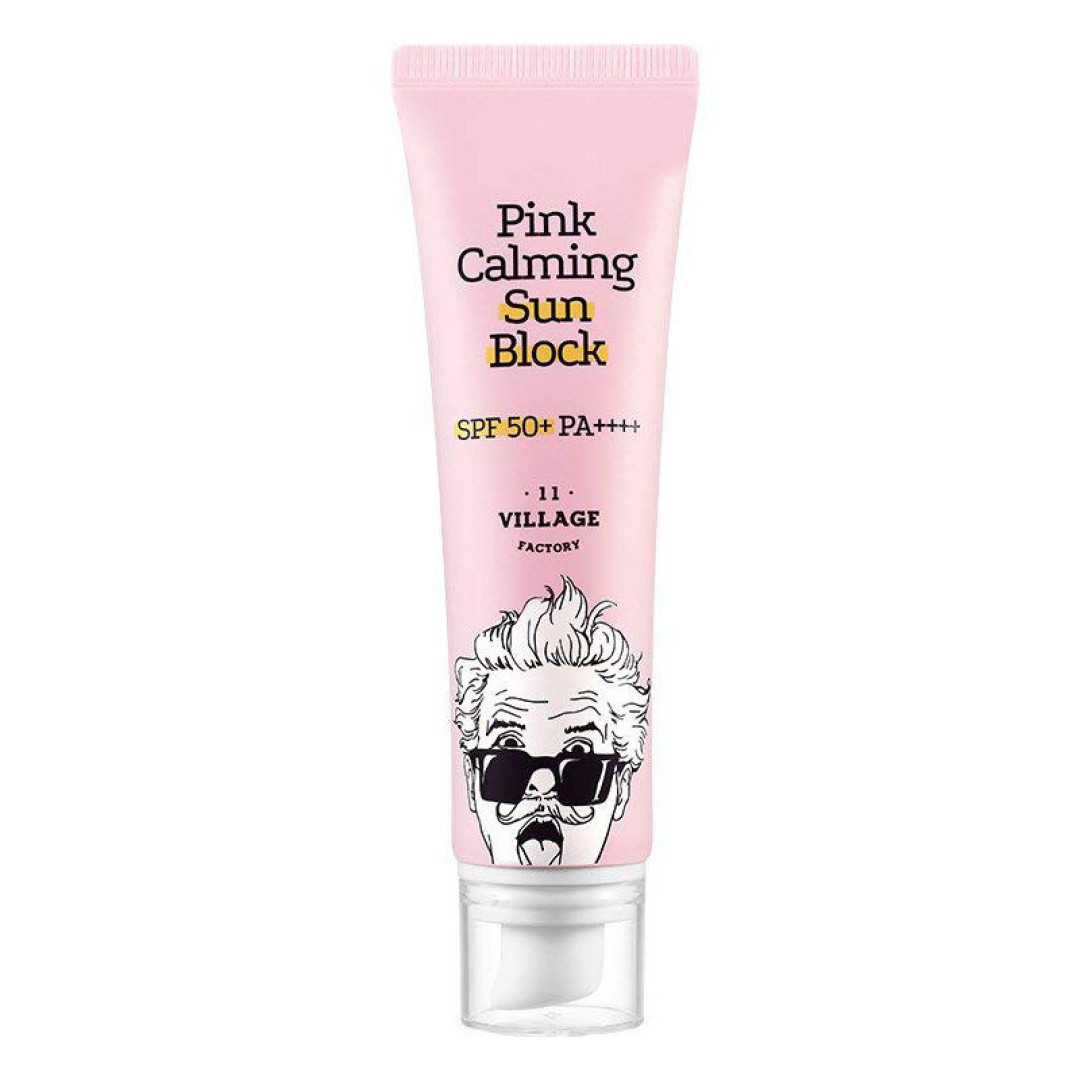 Солнцезащитный крем 11 Village Factory Pink Calming Sun Block SPF50+ PA++++