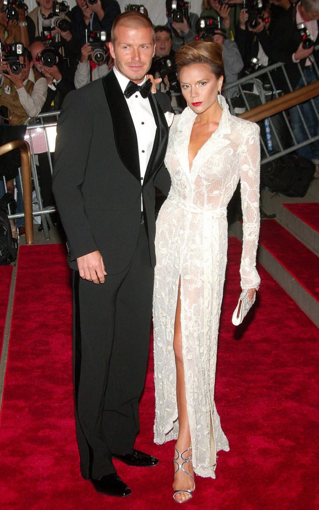 Дэвид и Виктория Бекхэм в Armani Prive на Met Gala-2008