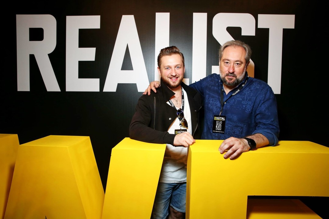 Павел Милюков и Антон Калинкин на показе конкурсной программы Realist Web Fest