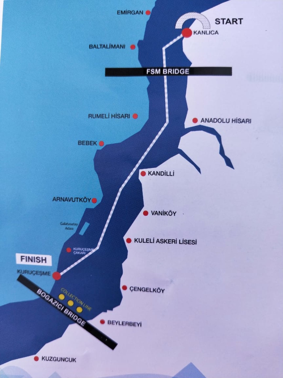 Маршрут, по которому проплыл Руслан